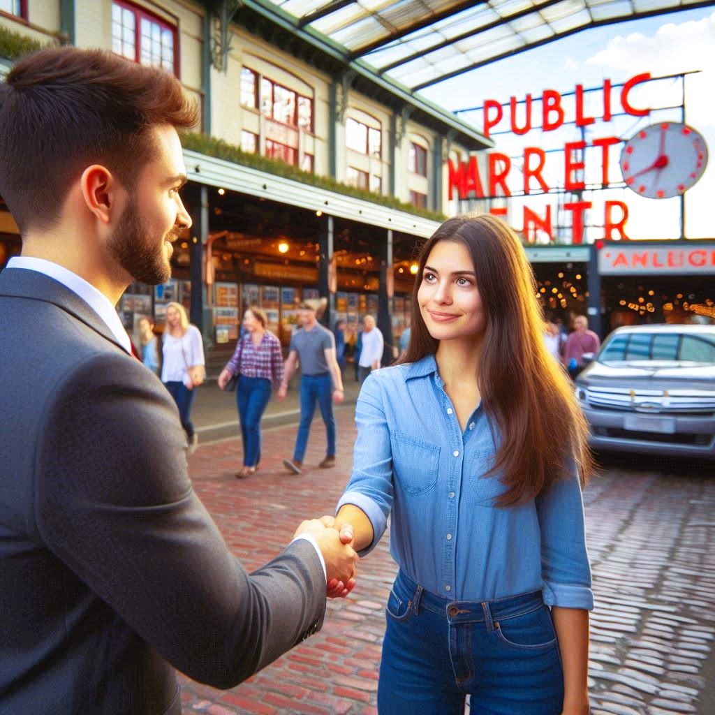 Seattle Real Estate Agent Shaking Hands